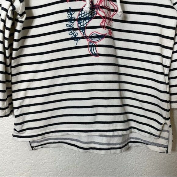 ModCloth Striped Mermaid Embroidered Hoodie size XS - Picture 7 of 13
